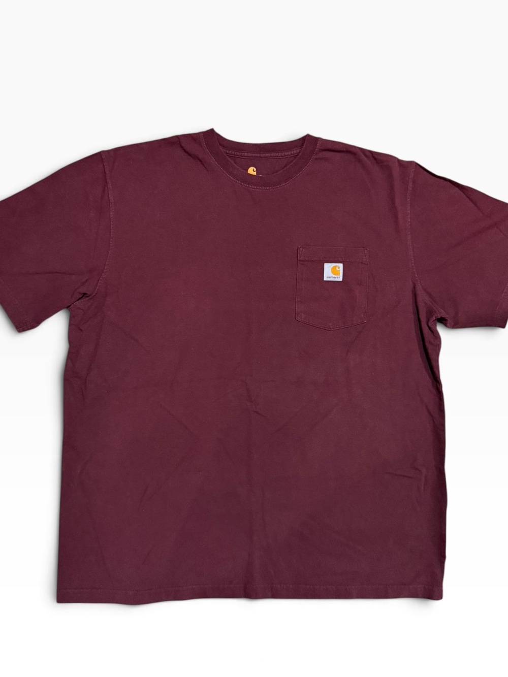 Carhartt Men’s Pocket T-Shirt in Burgundy XL